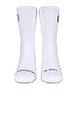 view 2 of 5 Yin Yang Sock in White & Black
