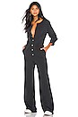 view 1 of 3 Button Down Jumpsuit in Vintage Black
