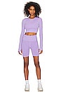 view 4 of 4 Seamless Biker Short in Cool Violet
