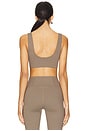 view 3 of 4 Delmar Longline Bra in Shroom