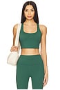view 1 of 4 Frankie Longline Bra in Retro Green
