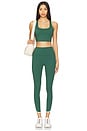 view 4 of 4 Frankie Longline Bra in Retro Green