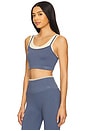 view 2 of 4 Gemini Longline Sports Bra in Vintage Indigo