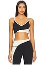 view 1 of 5 Libra Longline Sports Bra in Black & Canvas