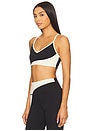 view 3 of 5 Libra Longline Sports Bra in Black & Canvas