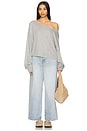 view 4 of 4 BELLA スウェットシャツ in Heather Grey