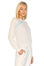 view 2 of 4 Stripe Malibu Crew Neck Pullover in Stone