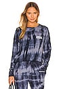 view 1 of 4 SG Bridget Raglan Pullover in Steel Tie Dye