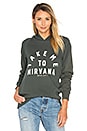 view 1 of 4 Take Me To Nirvana Hoodie in Smokey Emerald