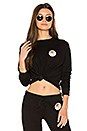view 1 of 5 Aloha Love Crop Sweatshirt in Vintage Black