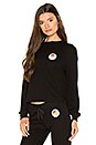 view 2 of 5 Aloha Love Crop Sweatshirt in Vintage Black