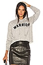 view 1 of 4 SWEAT À CAPUCHE CROPPED WARRIOR ARCH in Heather Grey