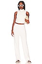 view 4 of 4 Cozy Cropped Rib Pant in Cream
