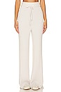 view 1 of 4 Wide Leg Chenille Pant in White Sand
