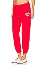 view 2 of 4 Heart Luna Sweatpant in Ruby Red