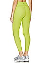 view 3 of 4 Evie Wrap Front 7/8 Legging in Acid Lime