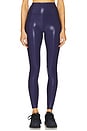 view 1 of 6 Ada High Gloss Legging in Midnight Navy