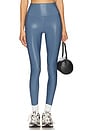view 1 of 6 Lotus High Gloss 7/8 Legging in Blue Jean