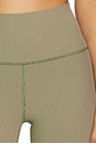 view 6 of 6 Lotus 2-Tone 7/8 Legging in Dark Palm