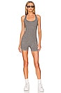 view 1 of 3 SG Flaunt Heather Bodysuit in Heather Grey
