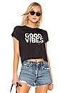 view 1 of 4 T-SHIRT GOOD VIBES in Black