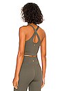 view 3 of 4 Athena Crop Tank in Burnt Olive