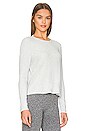 view 3 of 4 Ballet Long Sleeve Top in Heather Ash