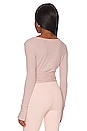 view 3 of 4 Reversible Ballet Long Sleeve Top in Rose Quartz