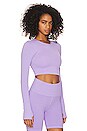 view 2 of 4 Serene Twist Back Top in Cool Violet