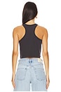 view 3 of 4 High Vibes Sienna Crop Tank Top in Vintage Black