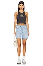 view 4 of 4 High Vibes Sienna Crop Tank Top in Vintage Black