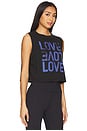 view 2 of 4 Love Crawford Crop Tank Top in Black
