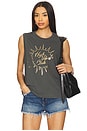 view 1 of 5 High Vibes Bowery Tank Top in Ash