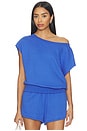 view 1 of 5 La Vida S/s Top in Ultra Marine