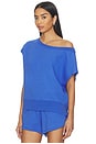 view 3 of 5 La Vida S/s Top in Ultra Marine