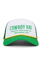 view 1 of 2 Cowboy Hat in White & Green