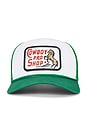 view 1 of 3 Cowboy Pro Shop Cap in White & Green