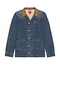 view 1 of 4 Rustler Chore Jacket in Blue Denim