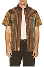 view 4 of 5 Serape Pearl Snap Shirt in Western Stripe Walnut