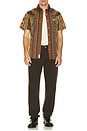 view 5 of 5 Serape Pearl Snap Shirt in Western Stripe Walnut