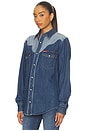 view 3 of 5 Sundance Western Pearl Snap Shirt in Blue