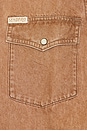 view 5 of 5 CAMISA THE WYATT in Faded Brown