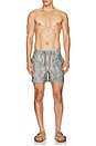 view 3 of 4 The Barton Elastic Boardshort in Will Tree Camo