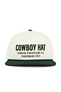 view 1 of 2 CASQUETTE COWBOY HAT in Cream & Green