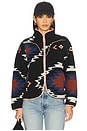 view 1 of 5 Sedona Fleece in Santa Fe Print- Vintage Black