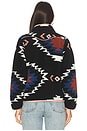 view 4 of 5 Sedona Fleece in Santa Fe Print- Vintage Black