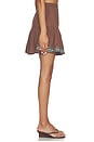 view 3 of 6 Flare Skirt in Umber