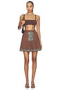 view 5 of 6 Flare Skirt in Umber
