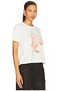 view 2 of 4 Love Stings Crop Tee in Vintage White