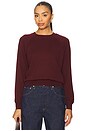 view 1 of 4 Long Sleeve Raglan Sweater in Wine